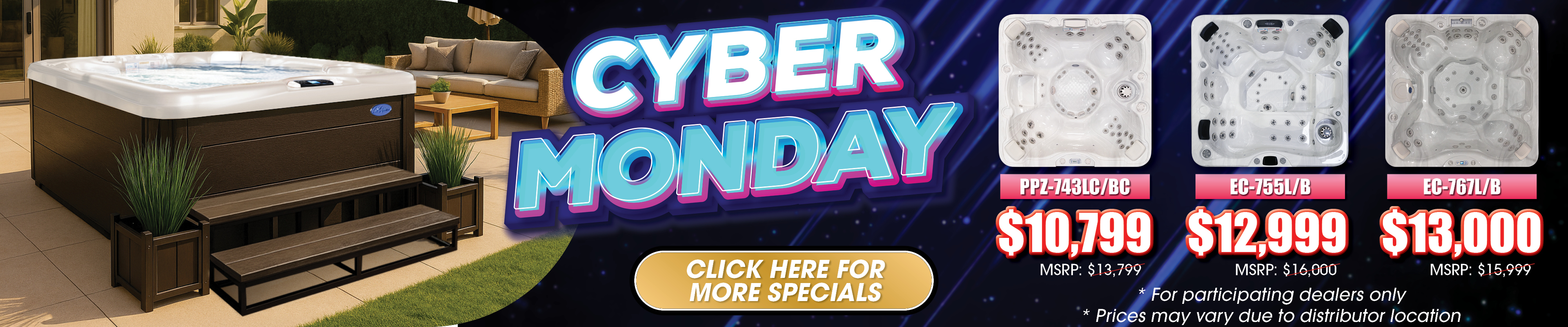 Calspas hot tub being used in a family setting - Salmon