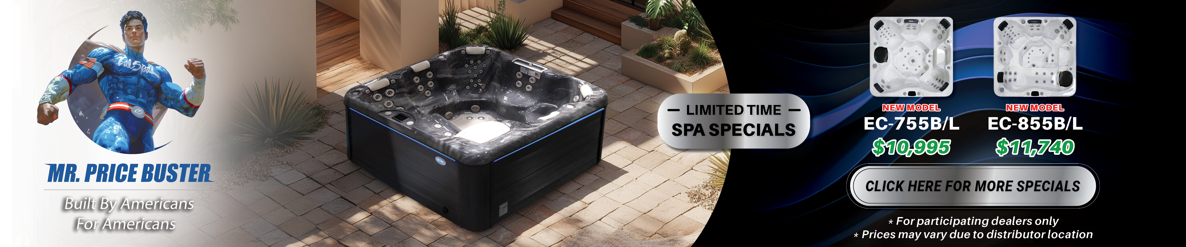 Calspas hot tub being used in a family setting - Salmon